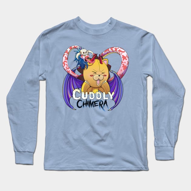 Vintage anime kawaii cuddly chimera Long Sleeve T-Shirt by CuddlyChimera